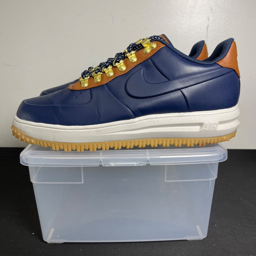 Nike Lunar Force 1 Duckboot Low Obsidian Saddle Brown (Size 9.5) - aux