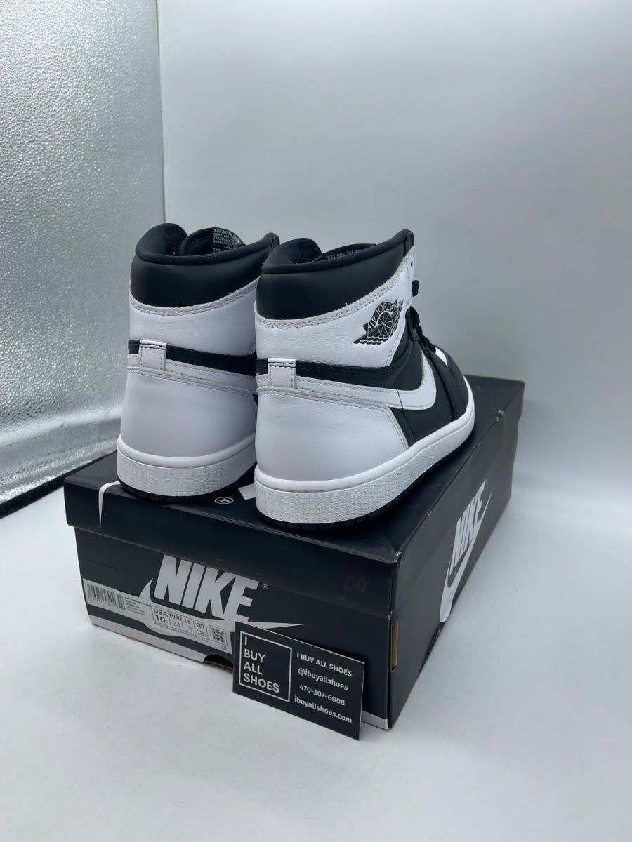 Jordan 1 Retro High OG Black White 10 (Moderately Worn Pre-Owned) - Image 5