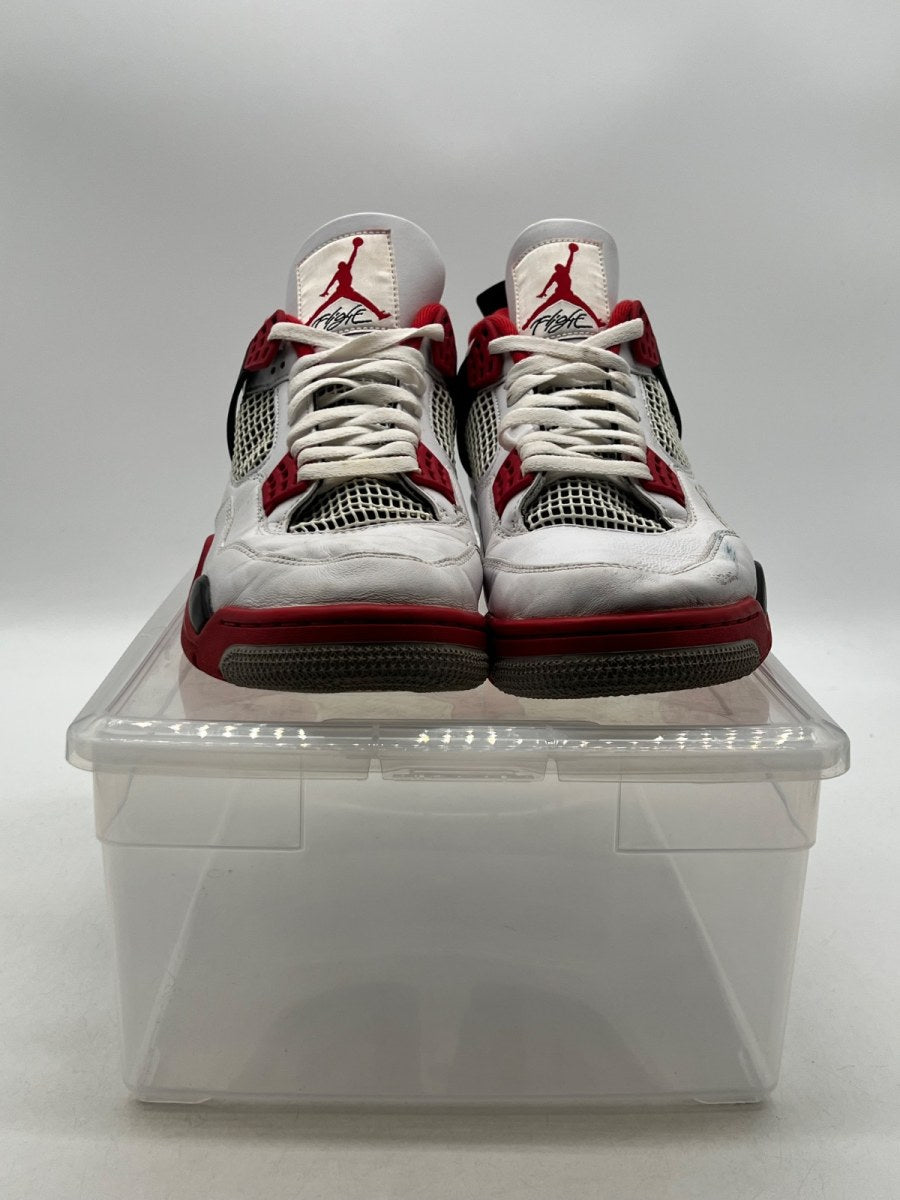 Jordan 4 Retro Fire Red (2020) 11.5 (Heavily Worn Pre-Owned)JordanWhite/Black-Tech Grey-Fire Red - Image 5