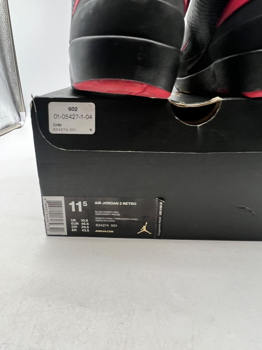 Jordan 2 Retro Alternate 87 11.5 (Lightly Worn Pre-Owned)JordanBlack/Gym Red-Black - Image 4