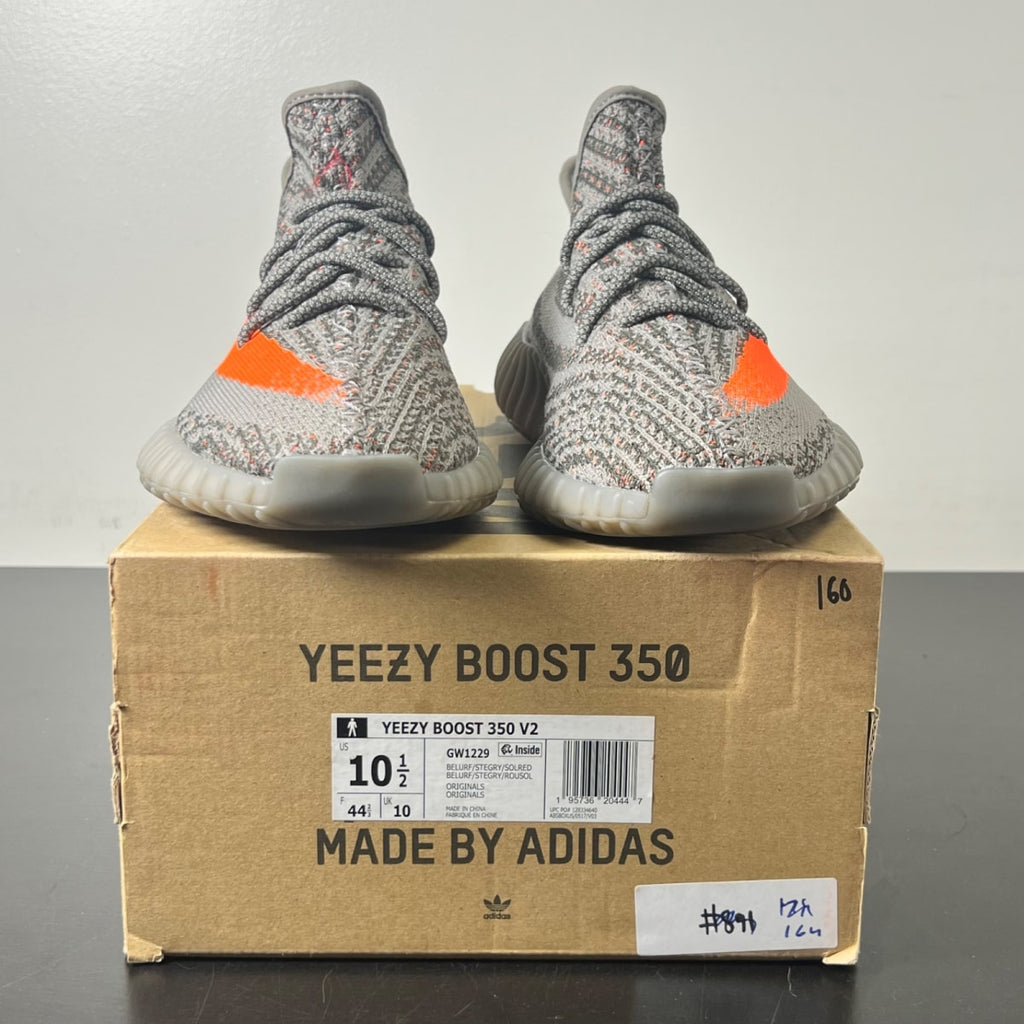 adidas Yeezy Boost 350 V2 Beluga Reflective 10.5 (Lightly Worn Pre-Owned)adidasReflective/Steeple Grey/Solar Red - Image 2