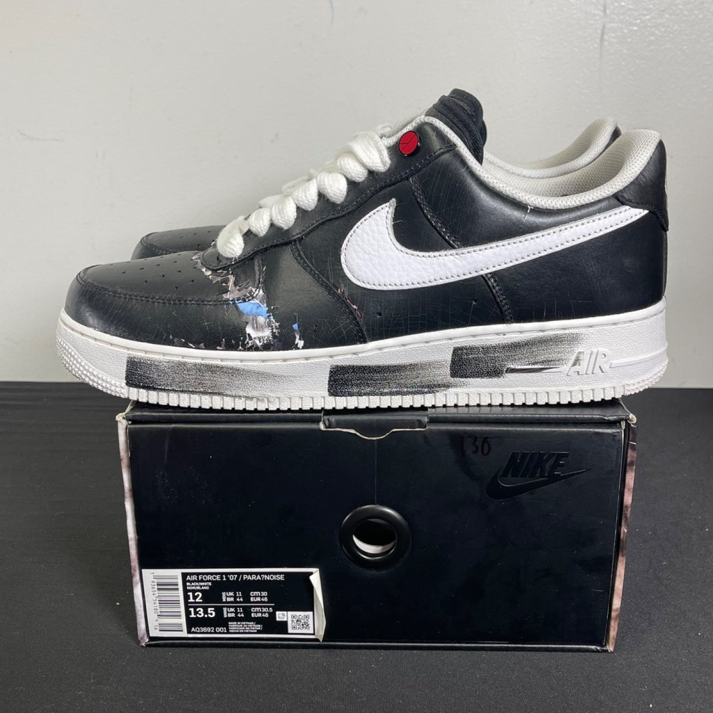 Nike Air Force 1 Low G-Dragon Peaceminusone Para-Noise 12 (Moderately Worn Pre-Owned)NikeBlack/White - Image 3