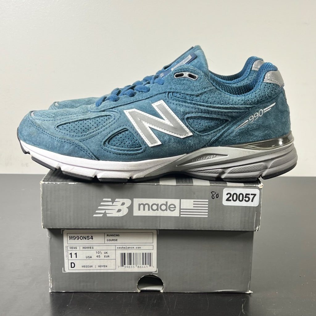 New Balance 990v4 North Sea 11 (Lightly Worn Pre-Owned)New BalanceNorth Sea/Grey - Image 3