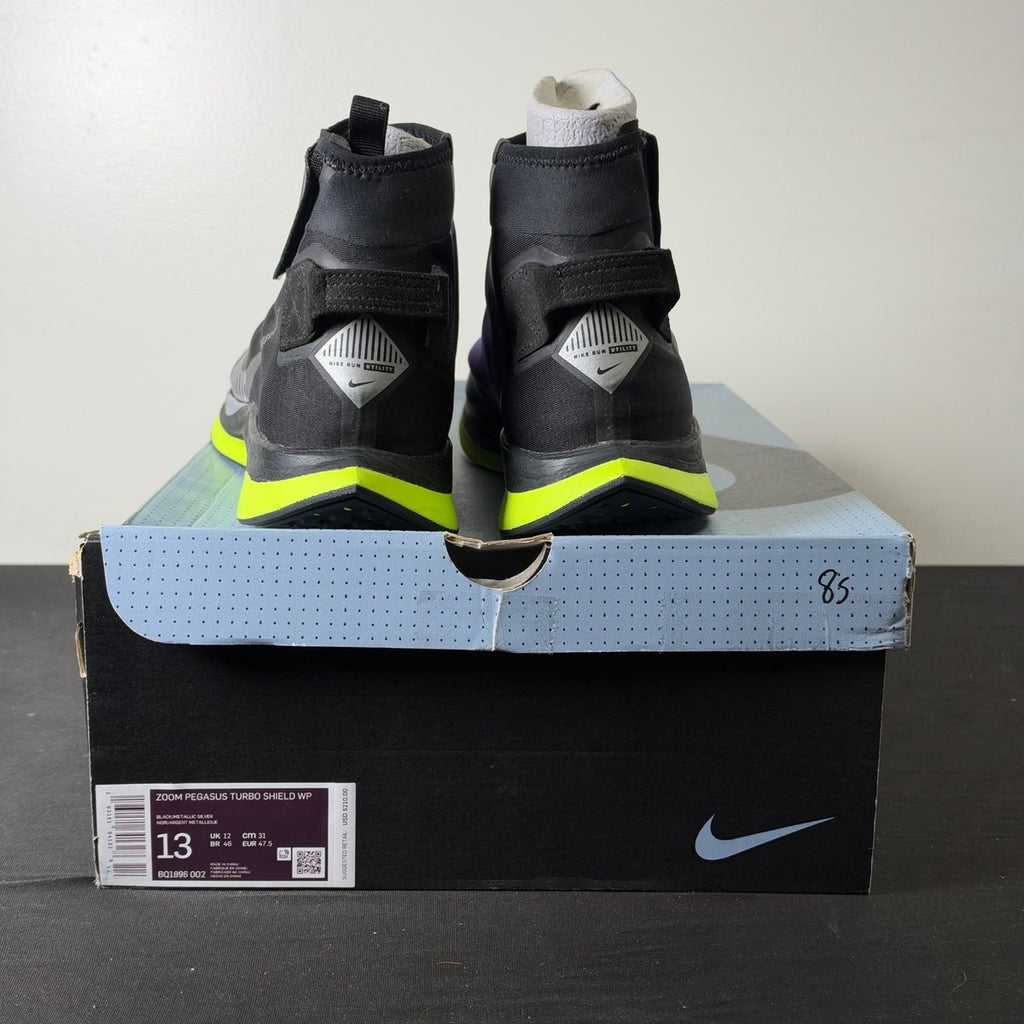 Nike Zoom Pegasus Turbo Shield Black/Voltage Purple (Size 13) - aux