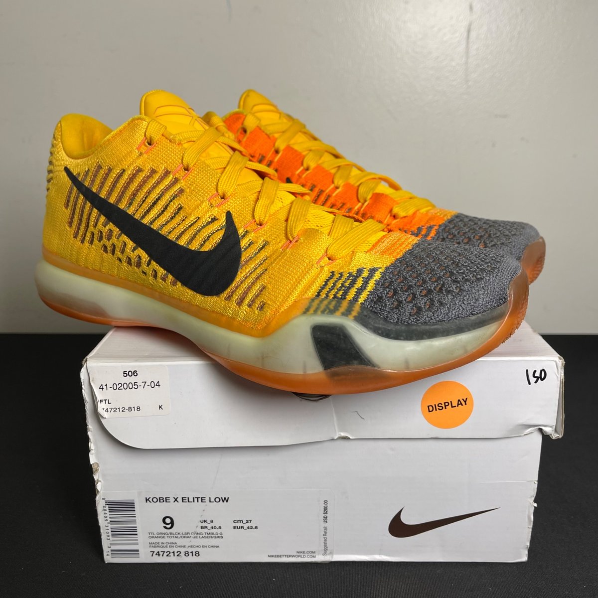 Nike Kobe 10 Elite Chester (Size 9) - aux