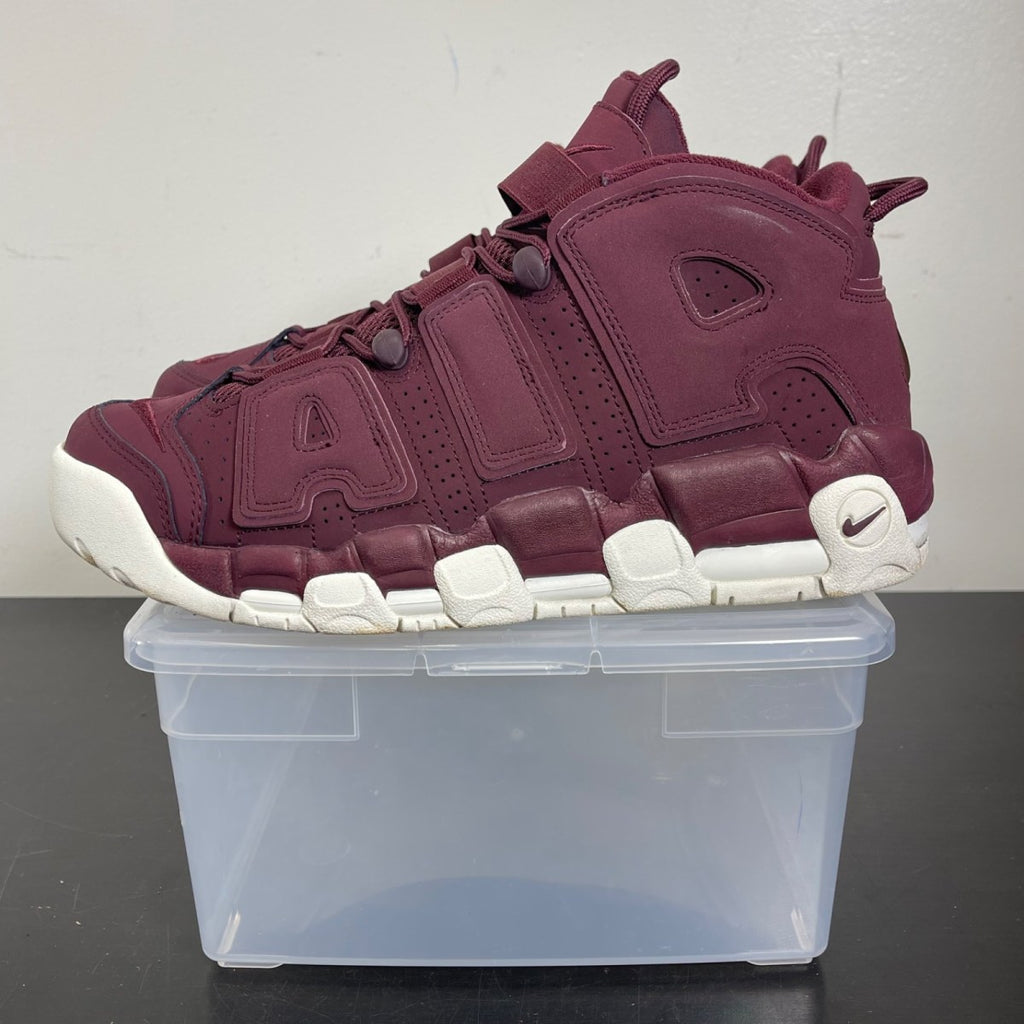 Nike Air More Uptempo Night Maroon 10 (Moderately Worn Pre-Owned)NikeNight Maroon/Night Maroon-Sail - Image 3