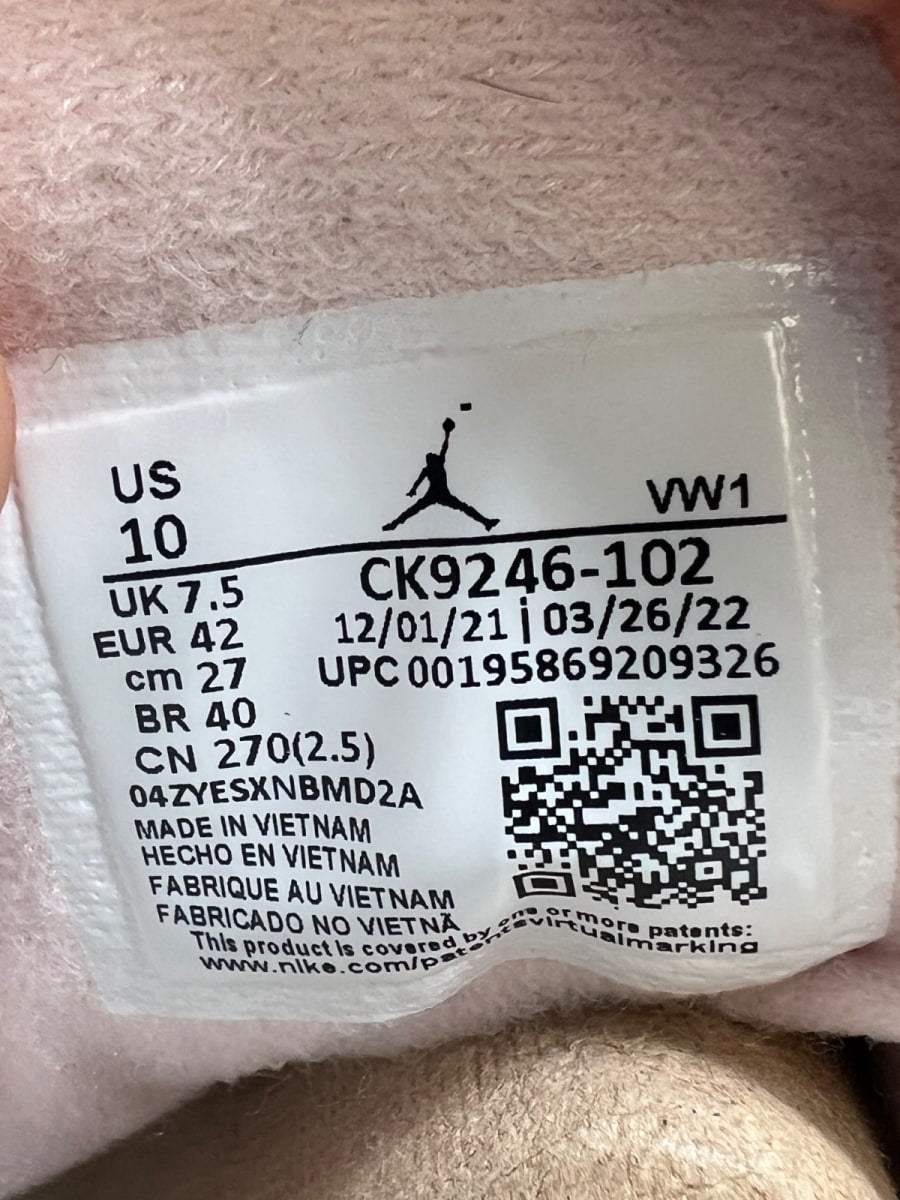 Jordan 3 Retro Neapolitan Dark Mocha (Women's) 10W (Moderately Worn Pre-Owned) - Image 9