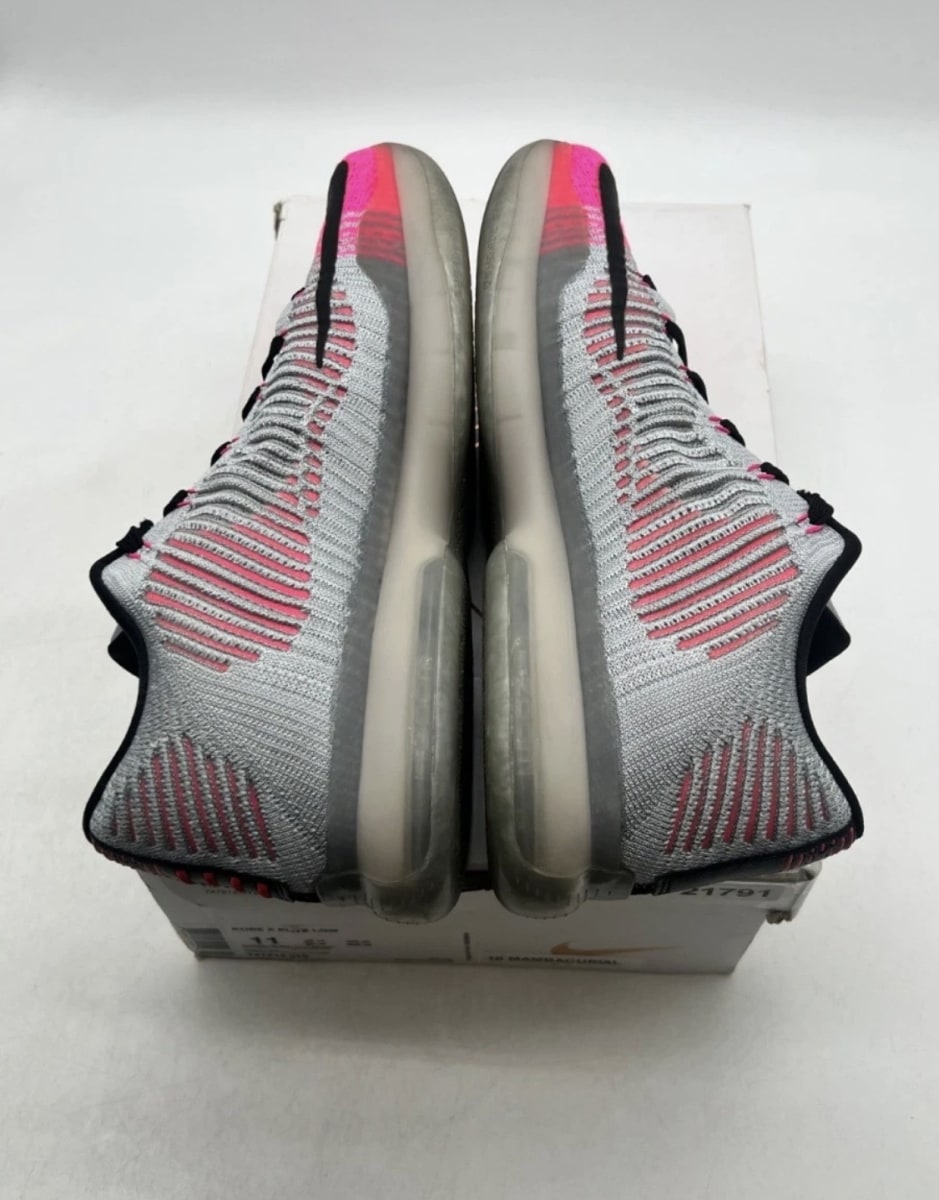 Nike Kobe 10 Elite Mambacurial 11 (Moderately Worn Pre-Owned)NikeBlack/Black-Wolf Grey-Pink Flash - Image 7