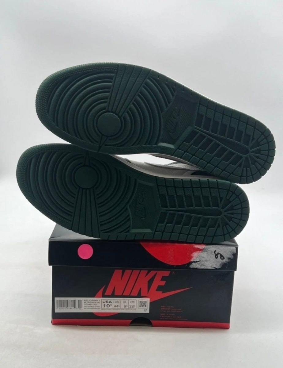 Jordan 1 Retro High OG Gorge Green 10.5 (Heavily Worn Pre-Owned)JordanGorge Green/Metallic Silver/White - Image 7