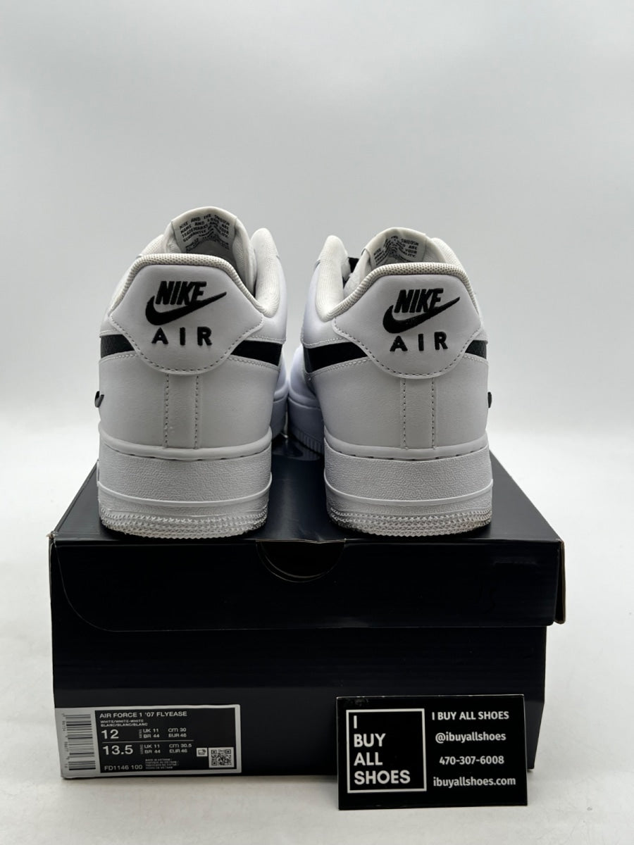 Nike Air Force 1 Low Flyease White 12 (Lightly Worn Pre-Owned) - Image 3