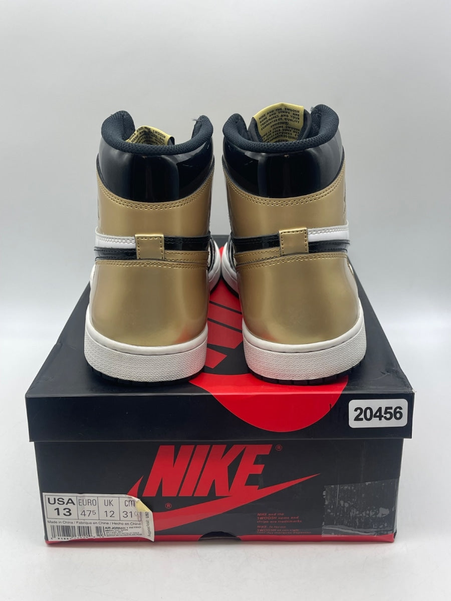 Jordan 1 Retro High NRG Patent Gold Toe 13 (Moderately Worn Pre-Owned) - Image 3