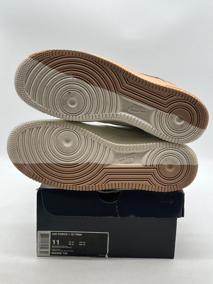 Nike Air Force 1 Low '07 PRM Sail Vachetta Tan Sail 11 (Lightly Worn Pre-Owned)NikeSail/Vachetta Tan-Sail - Image 8