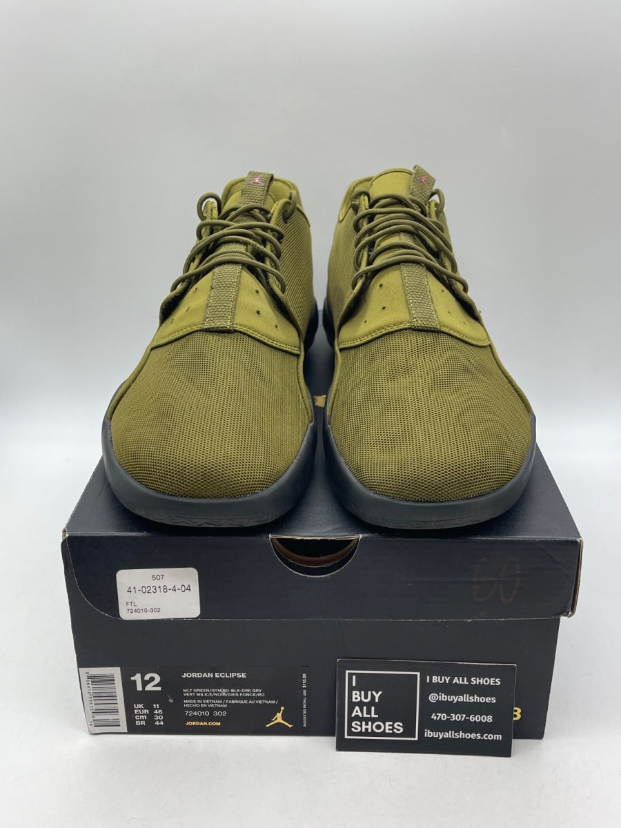 Air Jordan Eclipse 'Militia Green' 12 (Moderately Worn Pre-Owned) - Image 2