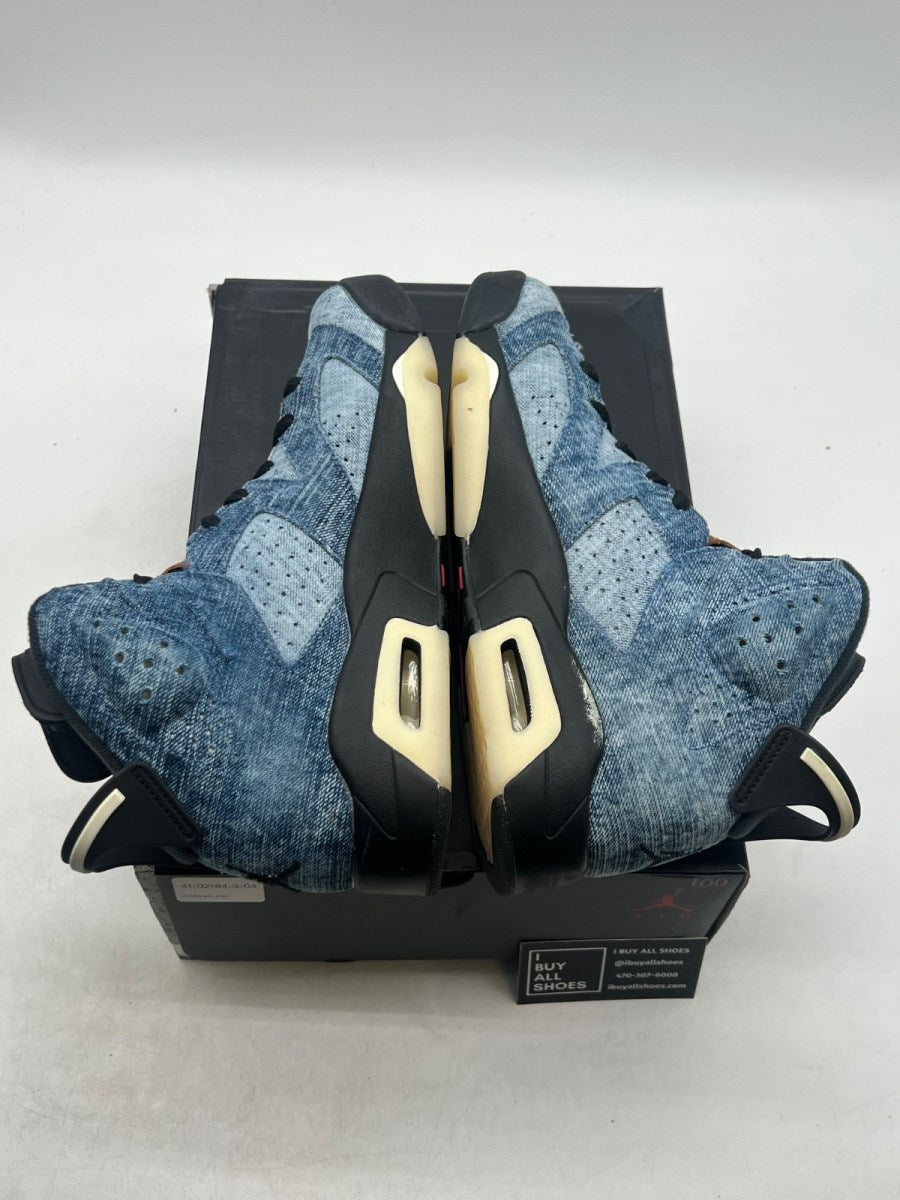 Jordan 6 Retro Washed Denim 9.5 (Lightly Worn Pre-Owned) - Image 7