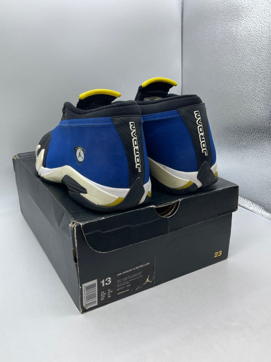 Jordan 14 Retro Low Laney (2015) 13 (Moderately Worn Pre-Owned) - Image 4