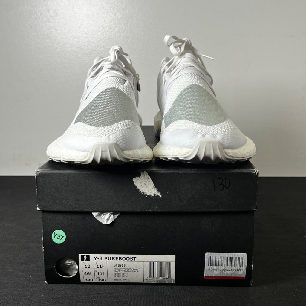 adidas Y-3 Pureboost Triple White (Size 12) - Image 2