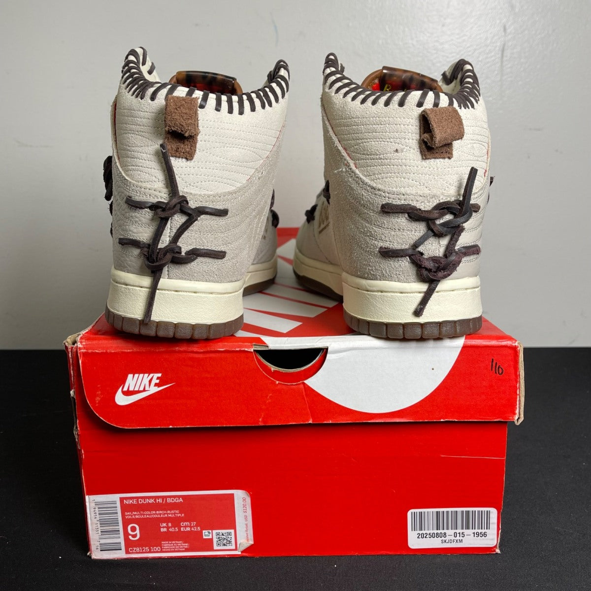 Nike Dunk High Bodega Sail Multi (Friends and Family) (Size 9) - Image 4