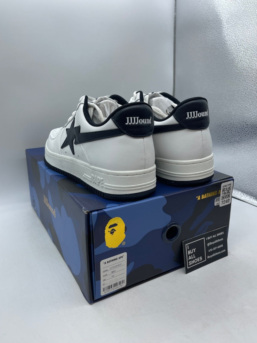 A Bathing Ape Bape Sta JJJJound White Navy 10 (Moderately Worn Pre-Owned) - Image 4