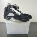 Jordan 5 Retro OG Black Metallic Reimagined 10 (Moderately Worn Pre-Owned)JordanBlack/White-Metallic Silver-Fire Red - Image 1