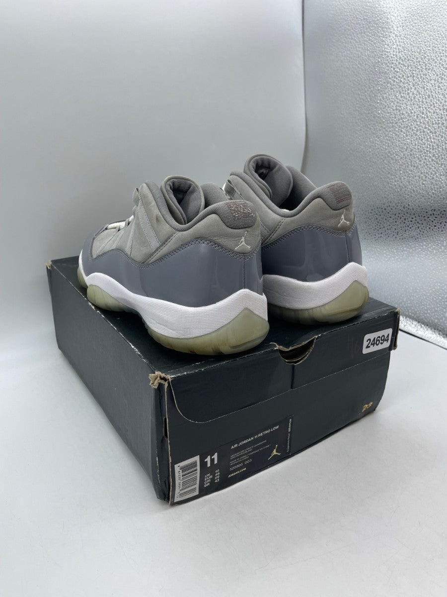Jordan 11 Retro Low Cool Grey 11 (Moderately Worn Pre-Owned)JordanMedium Grey/White-Gunsmoke - Image 4