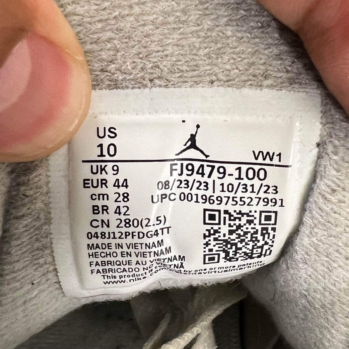 Jordan 3 Retro Craft Ivory 10 (Heavily Worn Pre-Owned)JordanIvory/Grey Mist/Cream - Image 6
