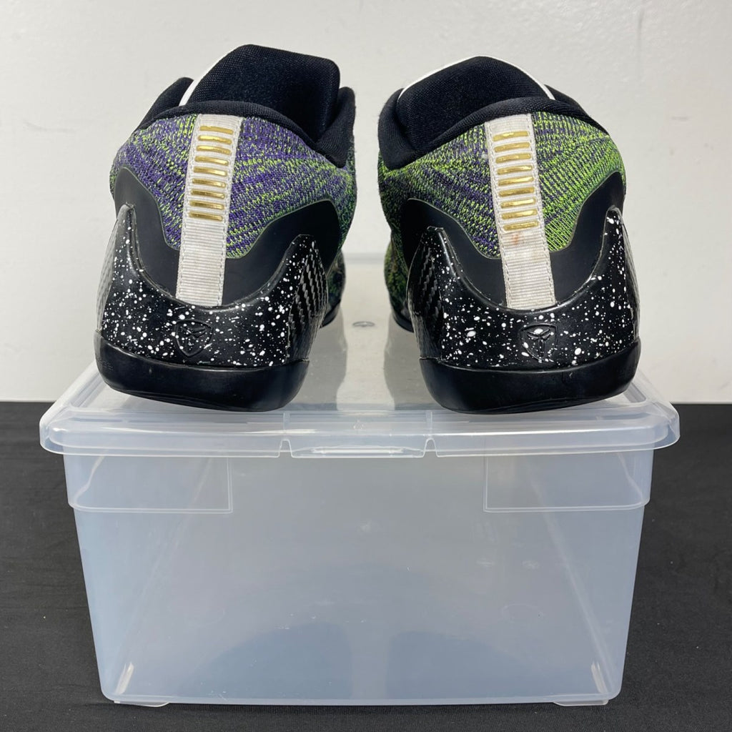 Nike Kobe 9 Low Mamba Moment (Nike ID) 11 (Moderately Worn Pre-Owned)NikeGreen/Purple - Image 4