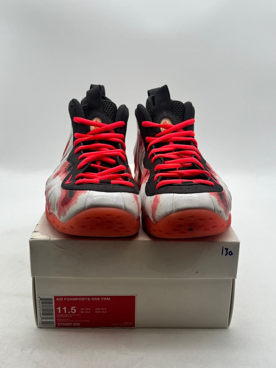 Nike Air Foamposite One Thermal Map 11.5 (Lightly Worn Pre-Owned)NikeAtomic Red/Atomic Red - Image 2