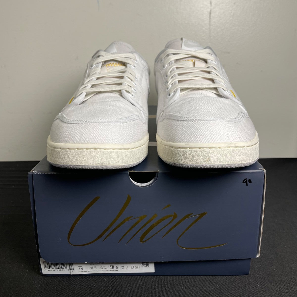 Jordan 1 Retro AJKO Low SP Union White Canvas (Size 14) - Image 2