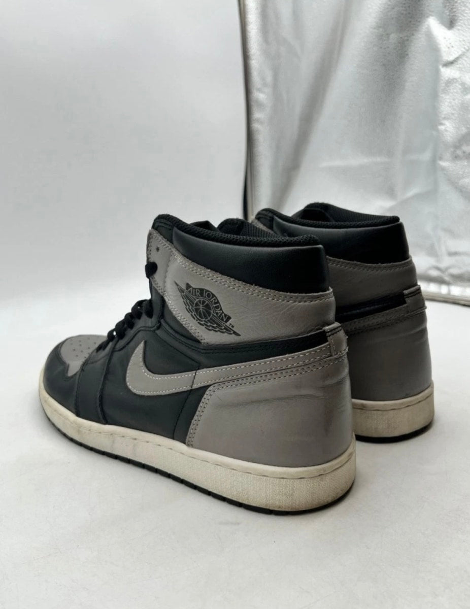 Jordan 1 Retro High Shadow (2018) 13 (Heavily Worn Pre-Owned)JordanBlack/Medium Grey-White - Image 3