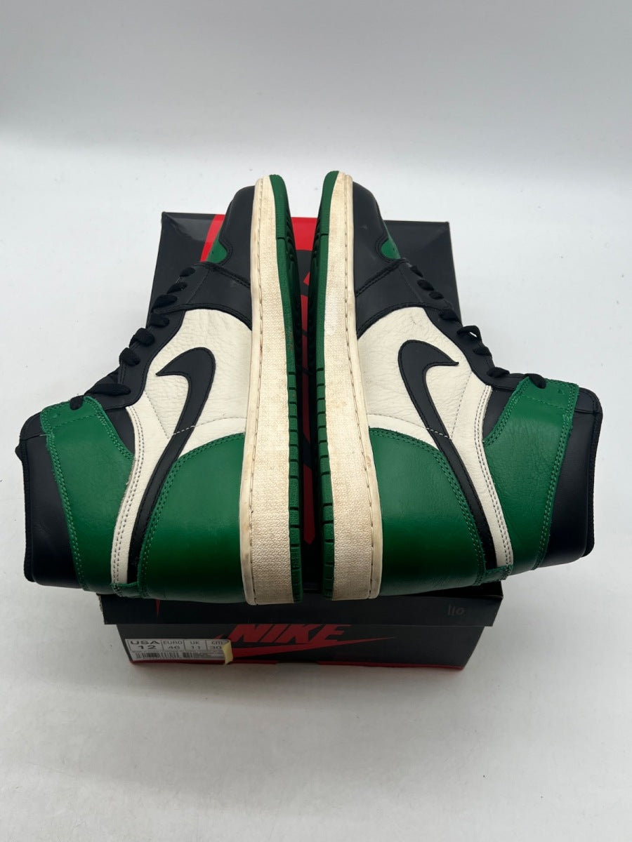 Jordan 1 Retro High Pine Green 12 (Moderately Worn Pre-Owned)JordanPine Green/Sail-Black - Image 9