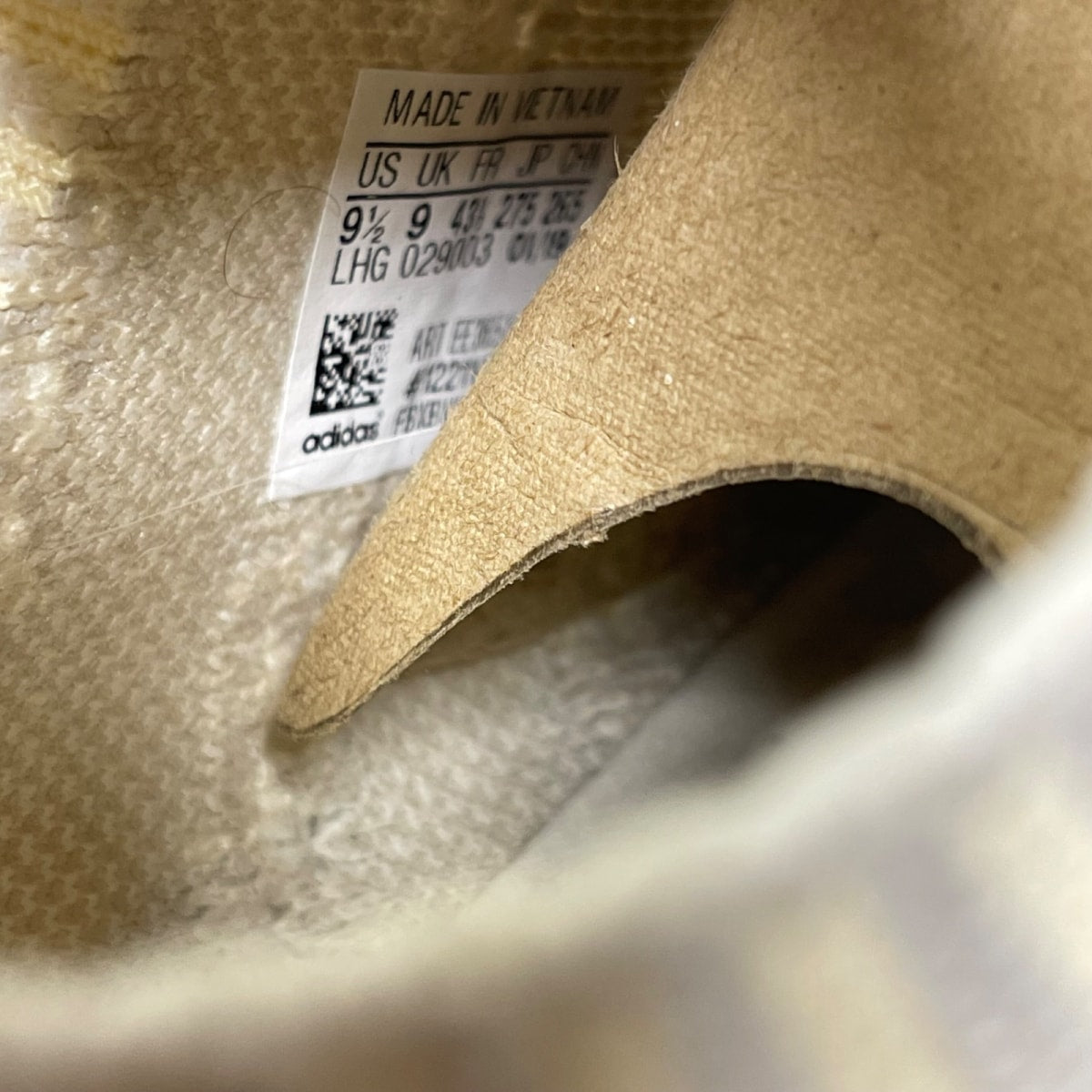 adidas NMD R1 Primeknit Chalk White 9.5 (Moderately Worn Pre-Owned)adidasChalk White/Chalk White/Raw White - Image 6