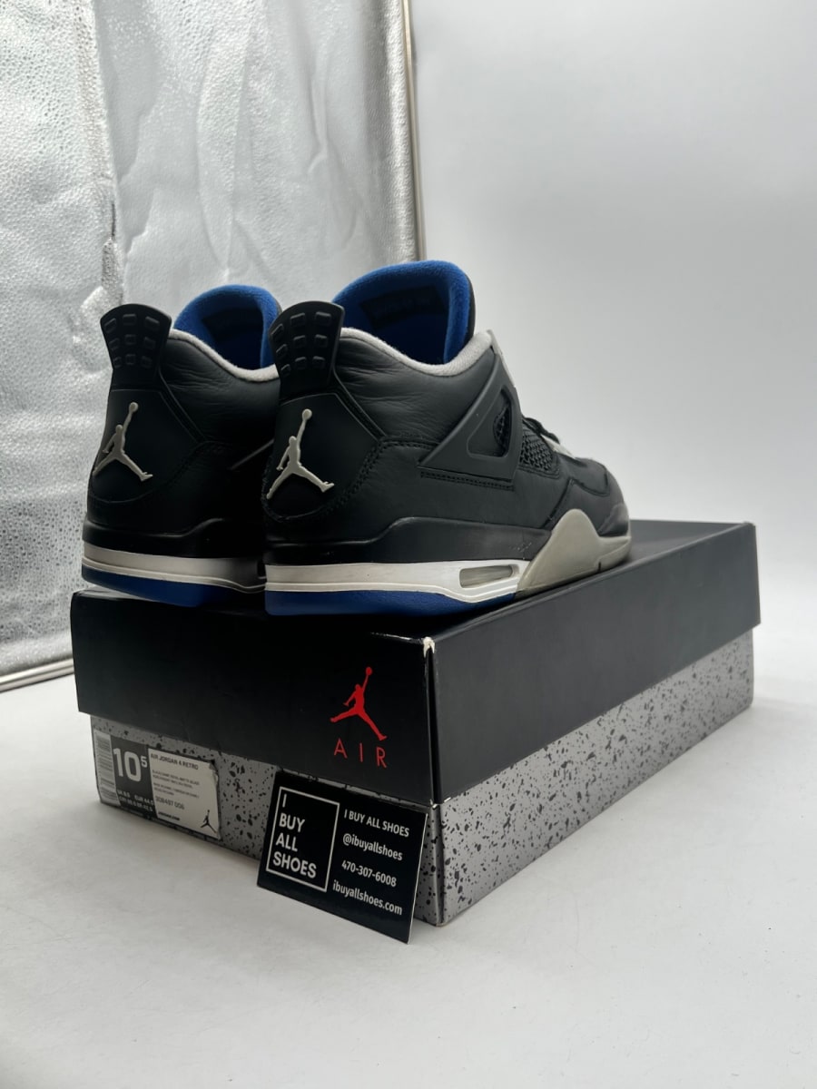 Jordan 4 Retro Motorsports Alternate 10.5 (Moderately Worn Pre-Owned) - Image 5