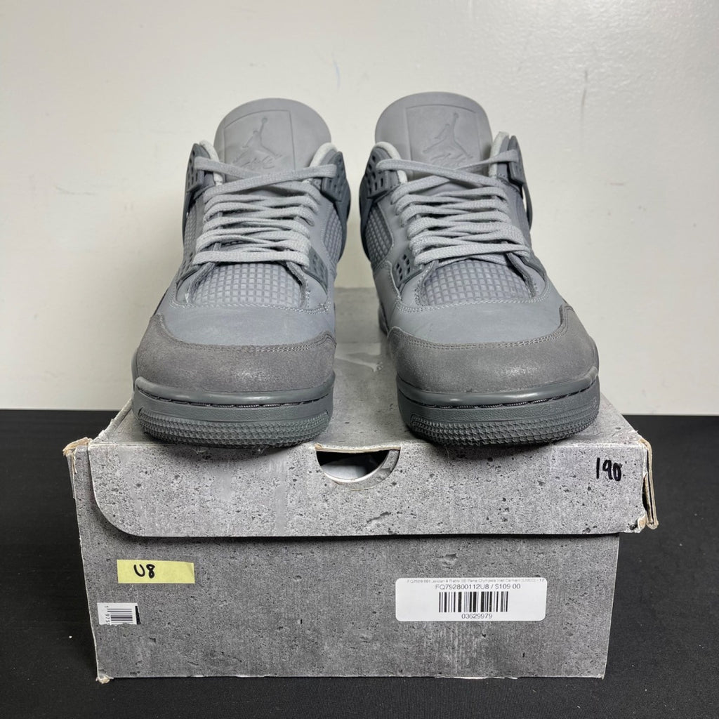 Jordan 4 Retro SE Paris Olympics Wet Cement 12 (Moderately Worn Pre-Owned)JordanSmoke Grey/Iron Grey/Cement Grey/Particle Grey - Image 2
