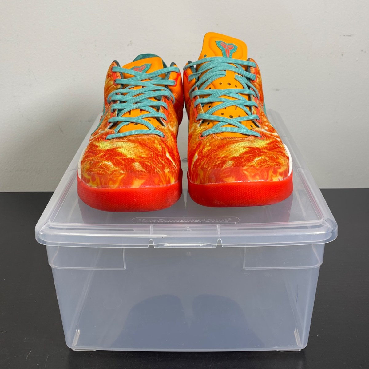 Nike Kobe 8 All-Star (2013) (GS) 6Y (Moderately Worn Pre-Owned)NikeBright Citrus/Sport Turquoise-Total Crimson - Image 2