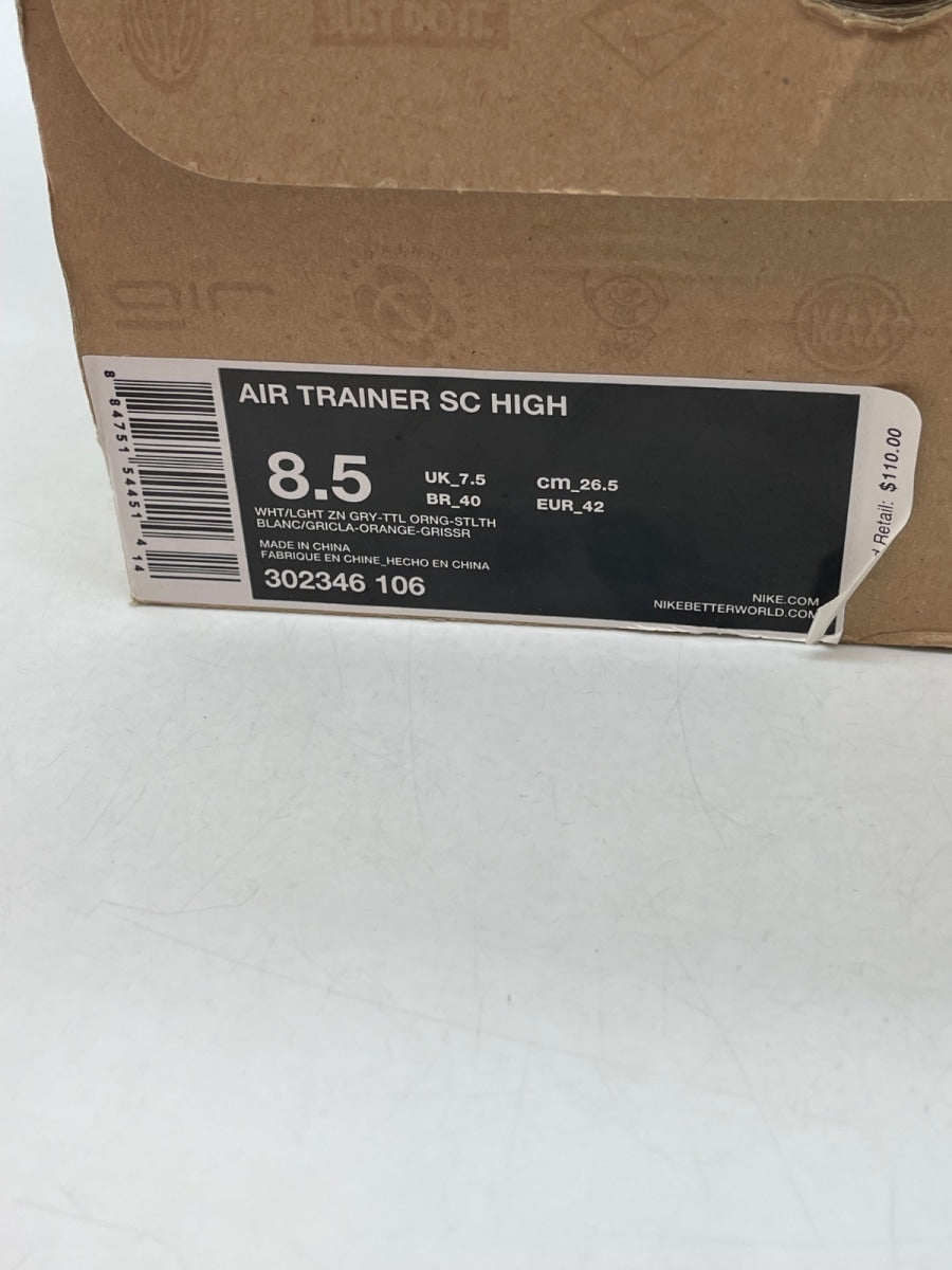 Nike Air Trainer SC Bo Jackson 8.5 (Moderately Worn Pre-Owned)NikeWhite/Lght Zn Grey-Ttl Orng-Stlth - Image 9