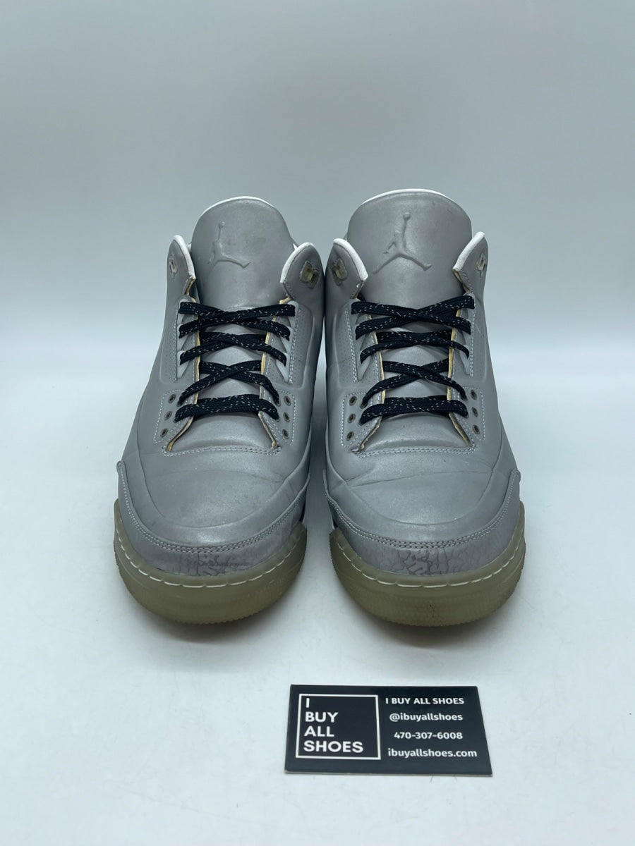 Jordan 3 Retro 5Lab3 Silver 13 (Moderately Worn Pre-Owned) - Image 2