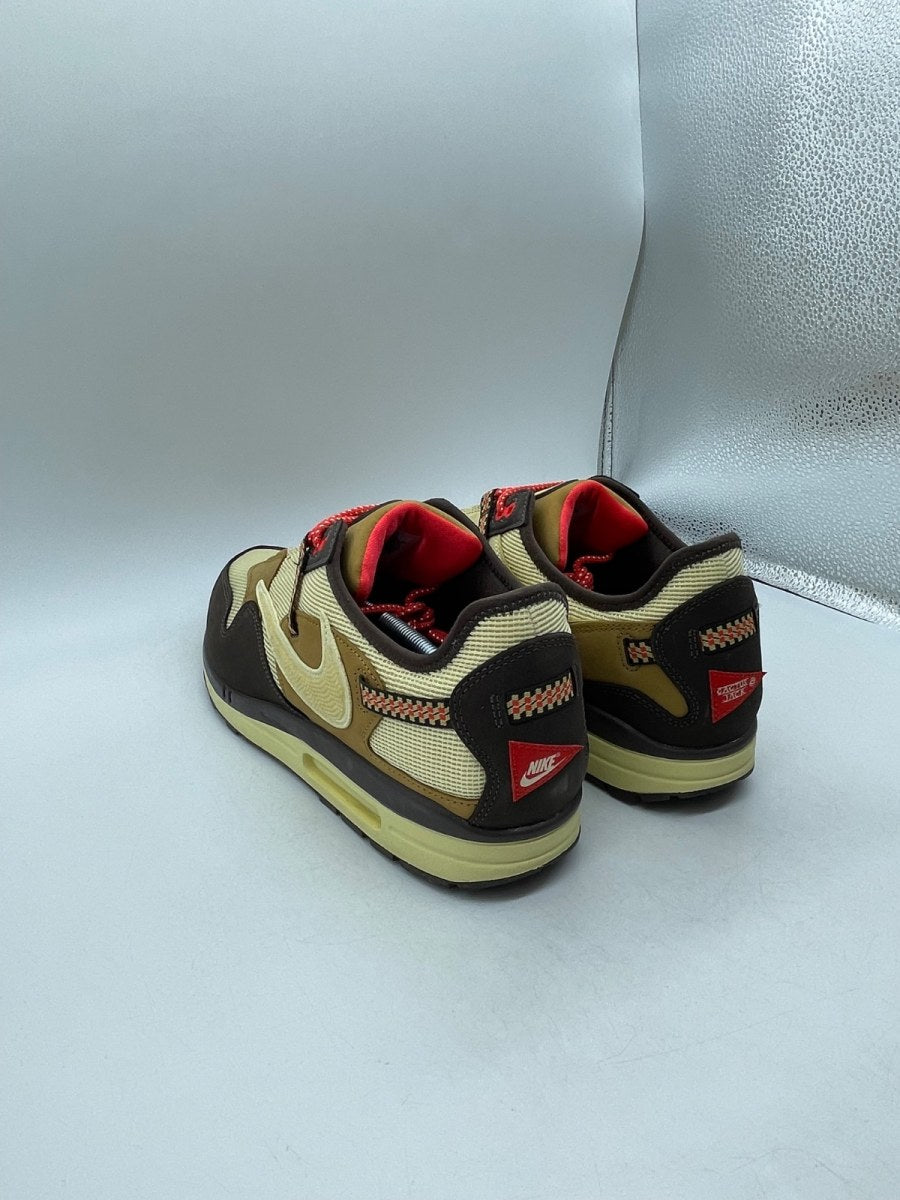 Nike Air Max 1 Travis Scott Cactus Jack Baroque Brown 14 (Moderately Worn Pre-Owned)NikeBaroque Brown/Lemon Drop-Wheat-Chile Red - Image 4