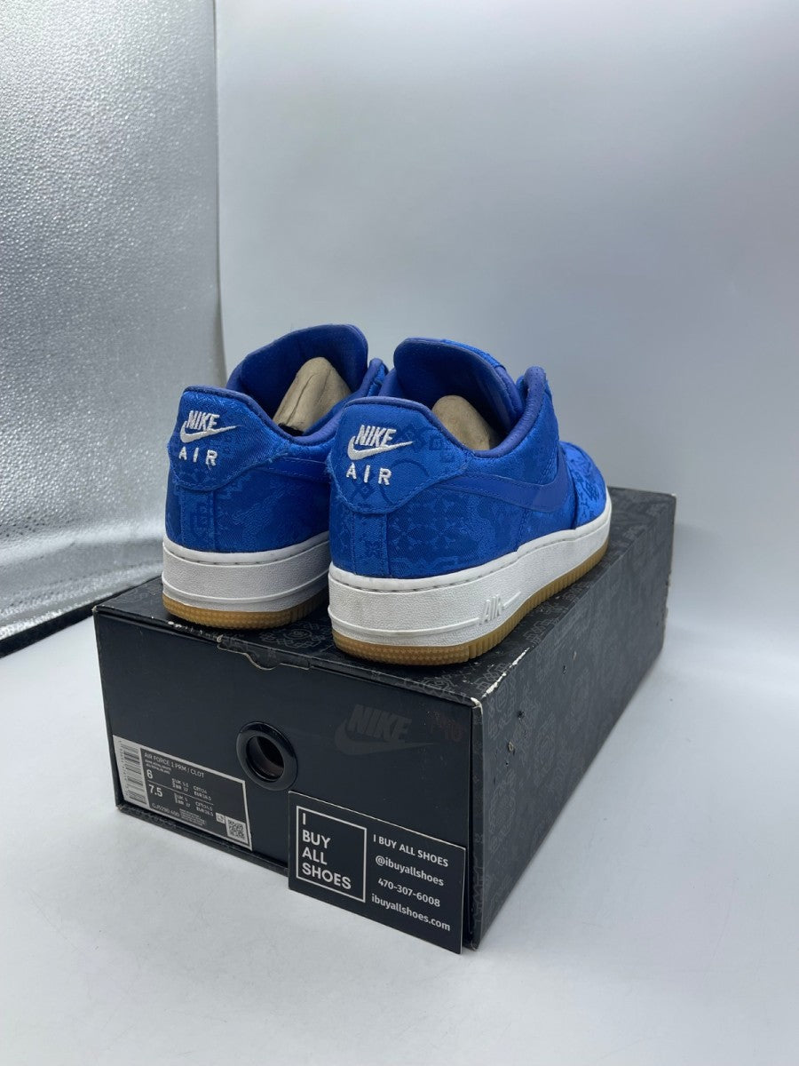 Nike Air Force 1 Low CLOT Blue Silk 6 (Moderately Worn Pre-Owned) - Image 5