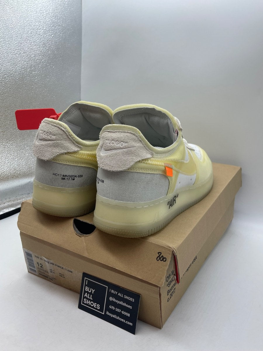 Nike Air Force 1 Low Off-White 12 (Moderately Worn Pre-Owned)