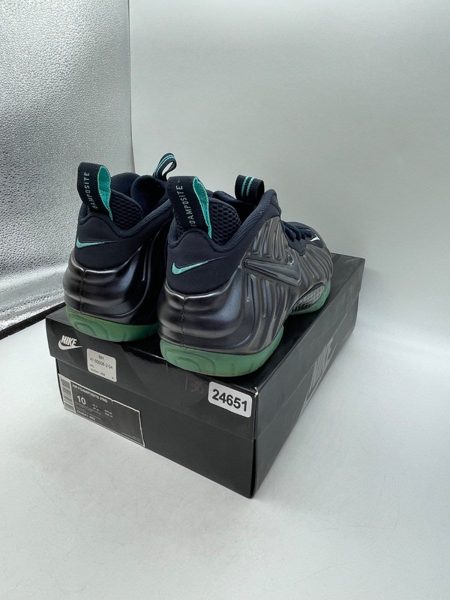 Nike Air Foamposite Pro Dark Obsidian 10 (Moderately Worn Pre-Owned)NikeDark Obsidian/Dark Obsidian-Blue Aquamarine - Image 5