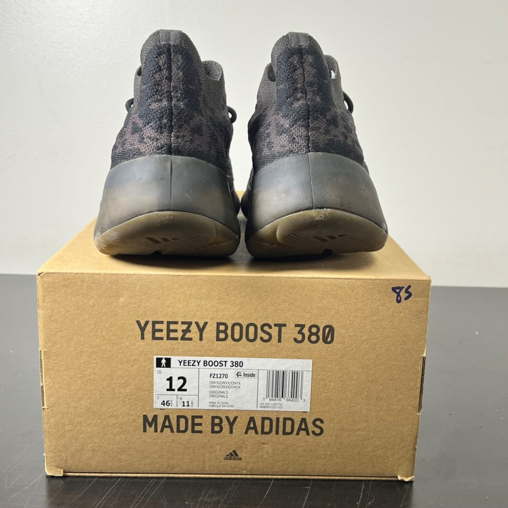 adidas Yeezy Boost 380 Onyx 12 (Lightly Worn Pre-Owned)adidasOnyx/Onyx/Onyx - Image 5