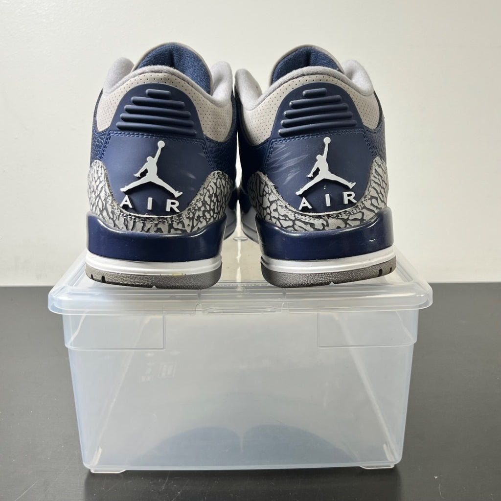 Jordan 3 Retro Georgetown (2021) 11.5 (Lightly Worn Pre-Owned)JordanMidnight Navy/Cement Grey-White - Image 6
