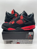 Jordan 4 Retro Red Thunder 13 (Moderately Worn Pre-Owned)JordanBlack/Multi-Color-Multi-Color-Crimson - Image 1