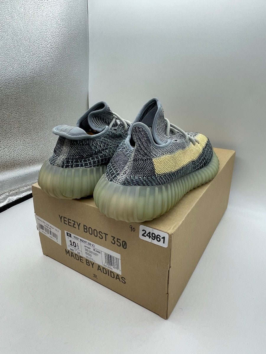adidas Yeezy Boost 350 V2 Ash Blue 10.5 (Moderately Worn Pre-Owned)adidasAsh Blue/Ash Blue/Ash Blue - Image 5