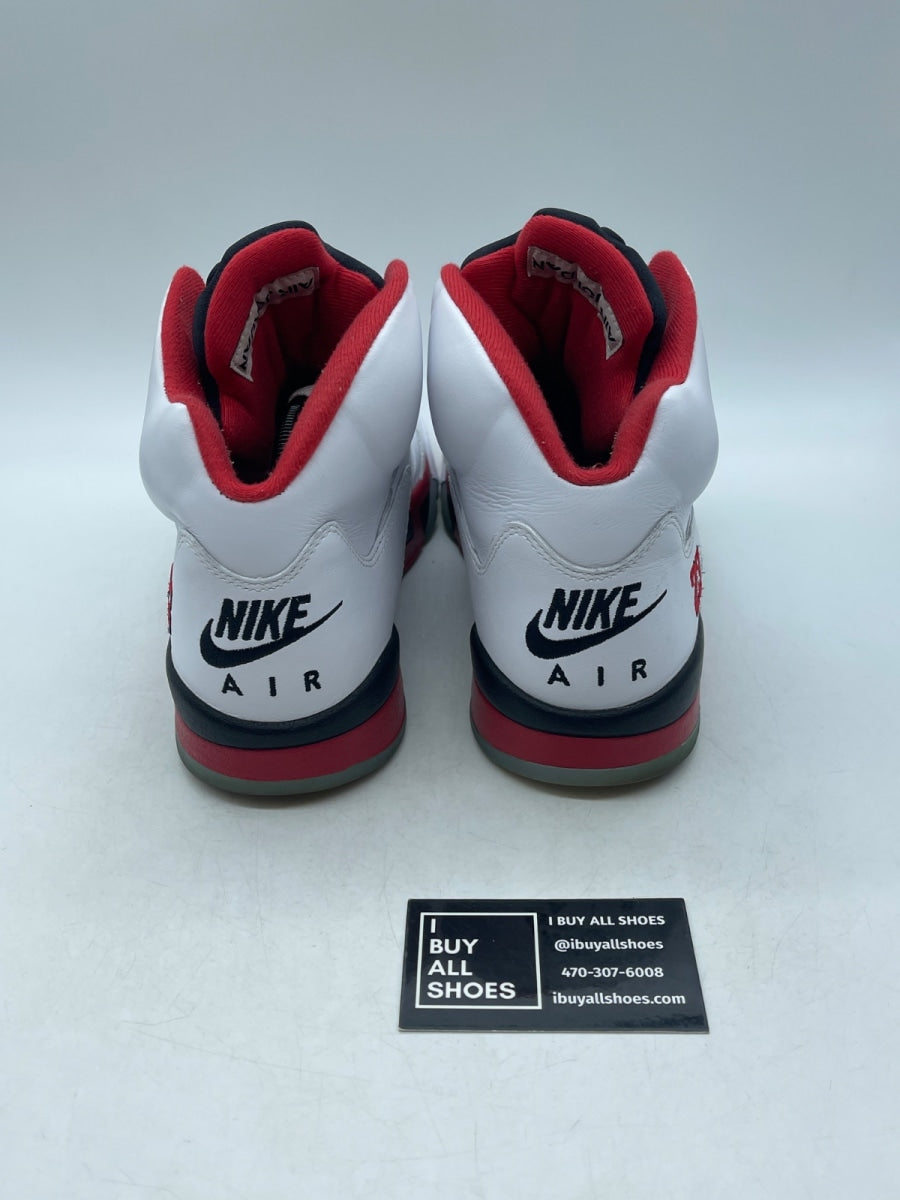 Jordan 5 Retro Fire Red Black Tongue (2025) 11 (Heavily Worn Pre-Owned) - Image 3
