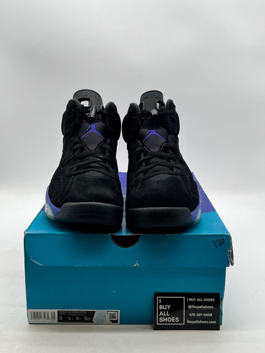 Jordan 6 Retro Aqua 12 (Lightly Worn Pre-Owned) - Image 2