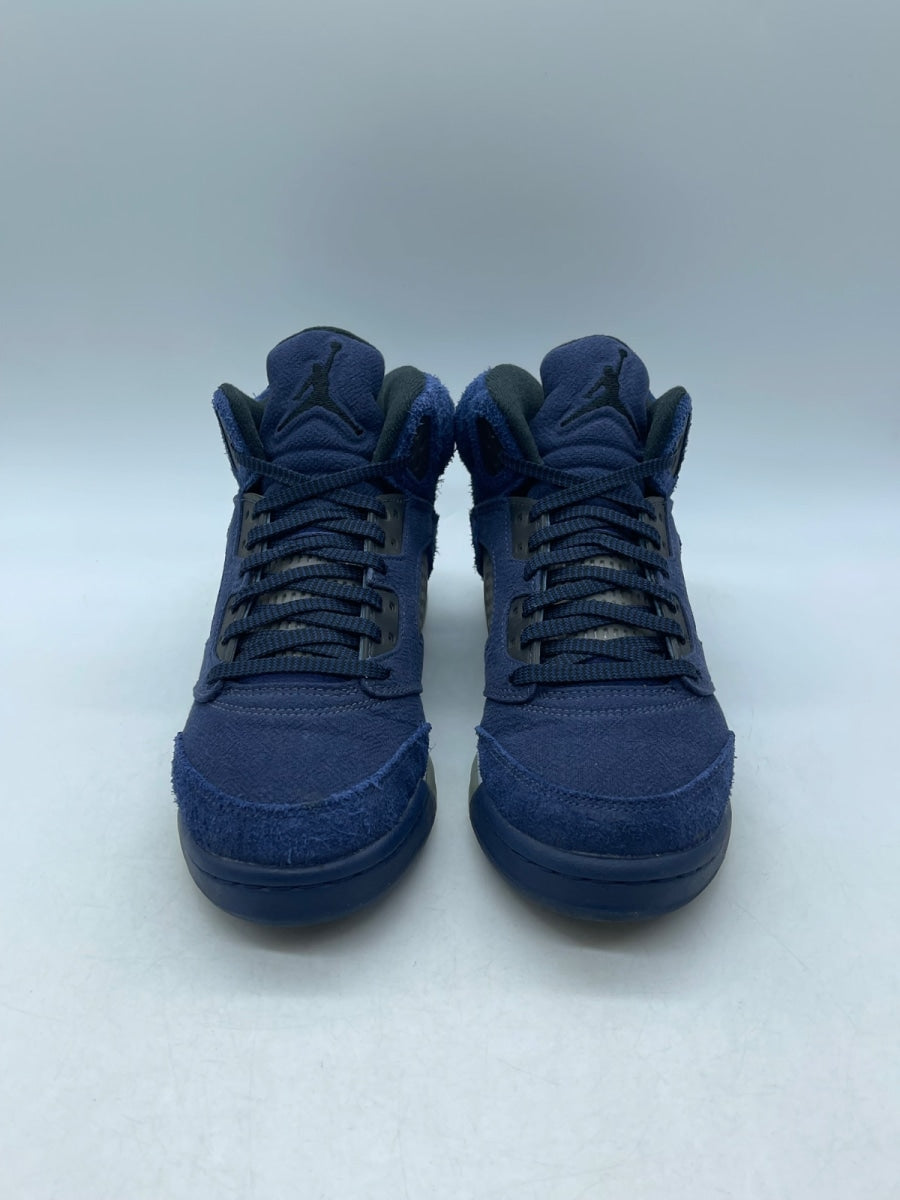Jordan 5 Retro Georgetown (GS) 7Y (Moderately Worn Pre-Owned)JordanMidnight Navy/Black/Football Grey - Image 2