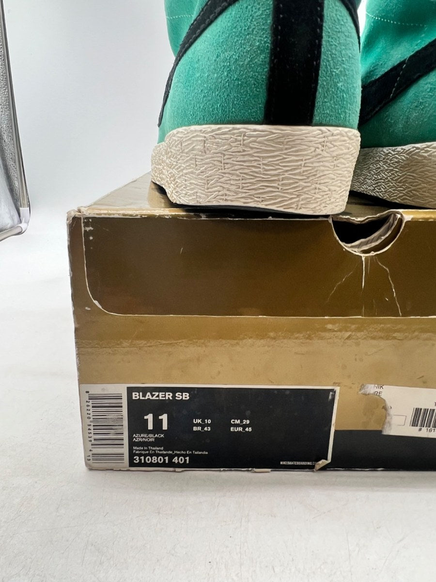 Nike SB Blazer Aqua Blue Azure 11 (Moderately Worn Pre-Owned)NikeAzure/Black - Image 4