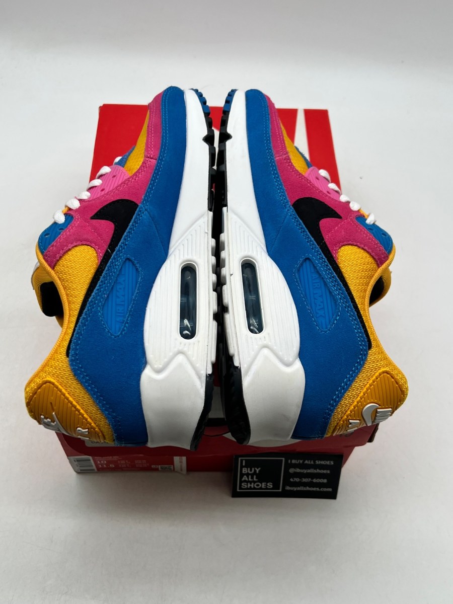 Nike Air Max 90 Multicolor Suede 10 (Lightly Worn Pre-Owned) - Image 9