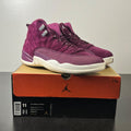 Jordan 12 Retro Bordeaux 11 (Lightly Worn Pre-Owned)JordanBordeaux/Sail-Metallic Silver - Image 1